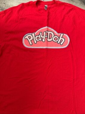 Gildan Red Play‑Doh Logo Tee